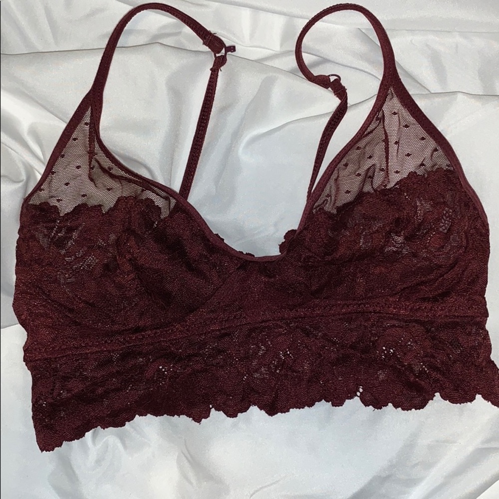 Maroon/red bralette